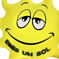 Cojin antiestres sol en lallimona.com (detalle 1)
