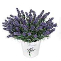 Flores artificiales lavanda en maceta en lallimona.com