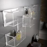 estantes elegantes para baño en metacrilado de alta calidad transparente estantes elegantes para baño en metacrilado de alta calidad transparente