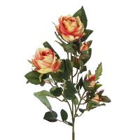 Rama rosas artificiales cherry bicolor